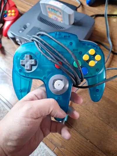 N64 Ice blue controller, View more