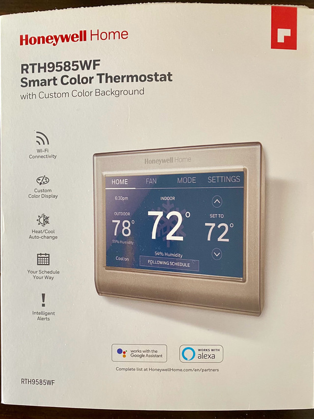 Honeywell Home Wi-Fi Thermostat in Heating, Cooling & Air in Calgary - Image 4
