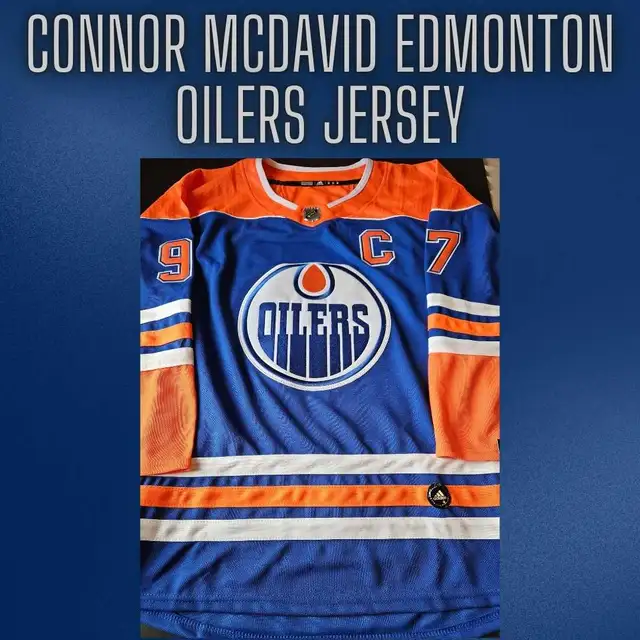 Connor McDavid Edmonton Oilers Jersey Medium