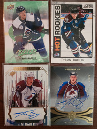 Tyson Barrie Hockey Card Lot.  4 Cards