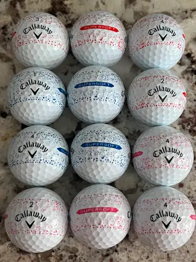 Callaway Supersoft 360 Splatter used golf balls excellent shape, View more