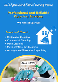 KK’s Sparkle and Shine Services in Sudbury 