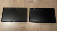 Two Acer 24’ monitors, model  GN246HL