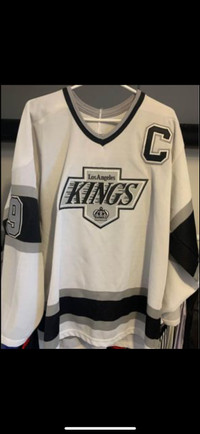 Men's Los Angeles Kings Wayne Gretzky CCM Black Heroes of Hockey Authentic  Throwback Jersey