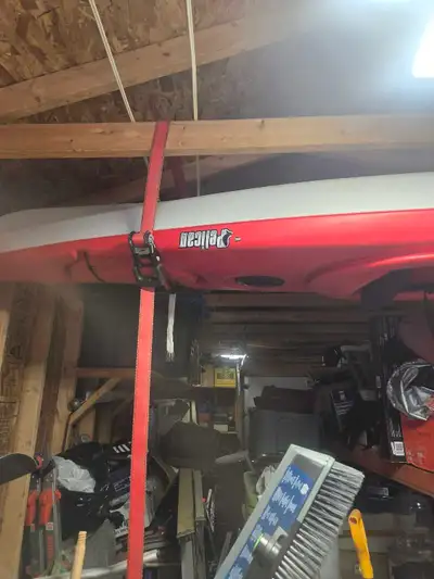 I'm selling a used Pelican kayak, perfect for enjoying calm waters and leisurely paddles. It's in go...