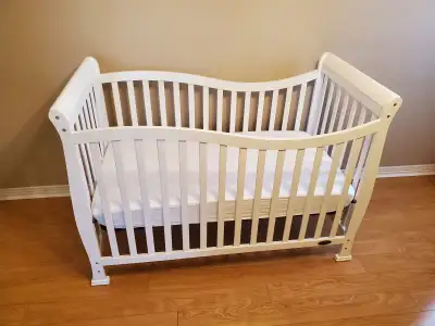 New Baby Crib/Toddler Bed with New Mattress, View more
