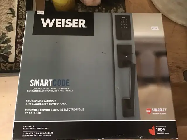 New WEISER SmartCode Touchpad Electronic DEADbolt65619851560066120