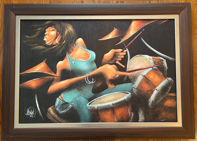 The Drummer - Image sur bois 32’’ x 44’’, View more