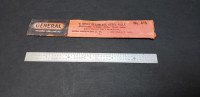 Vintage 6-inch Stainless Steel Ruler General Tools No. 616