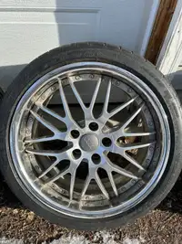 Tires + rims 5x112 bolt patter , 245 35 18 tires