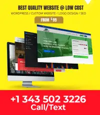 Web Design sale! Starting from $99. No Dep! 343 -502-3226