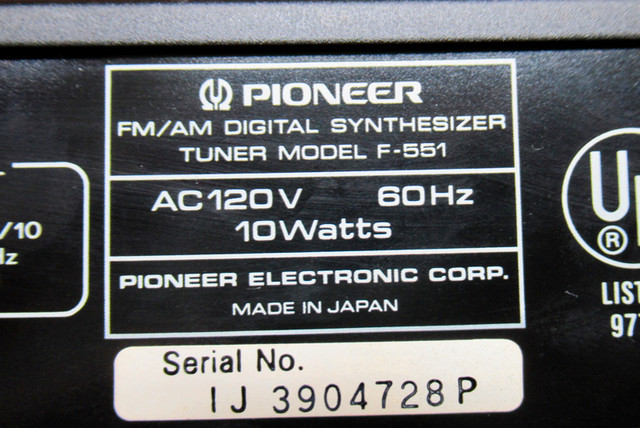 Pioneer Digital Stereo Tuner in Stereo Systems & Home Theatre in St. Catharines - Image 3