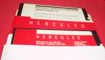 Hercules Graphics Card Plus Driver Diskette 1986 5.25" Disk +++, View more