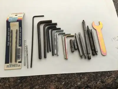 Drill bits, Screwdriver bits, Allen wrenches, View more