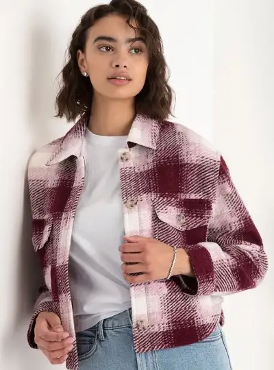 RICKI'S-Zia Wool Blend Cropped Jacket, View more