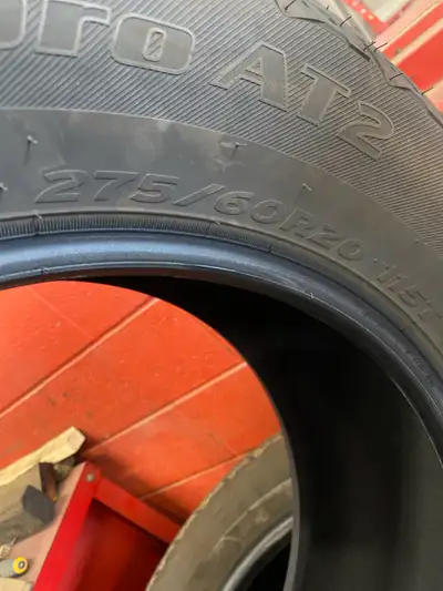Set of four hankook dynapro AT2 , came off 2023 F150 they have 6,000 km on them , two are at 7 mm an...