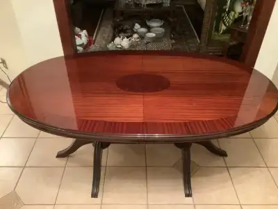 Mahogany dining table, View more