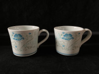 2 Vintage Royal Doulton Morning Dew Mugs / Teacups