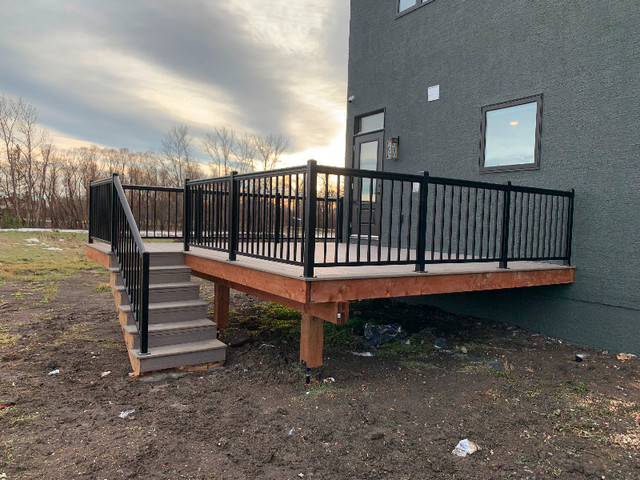 Matte powder coating aluminum railing in Decks & Fences in Winnipeg - Image 2