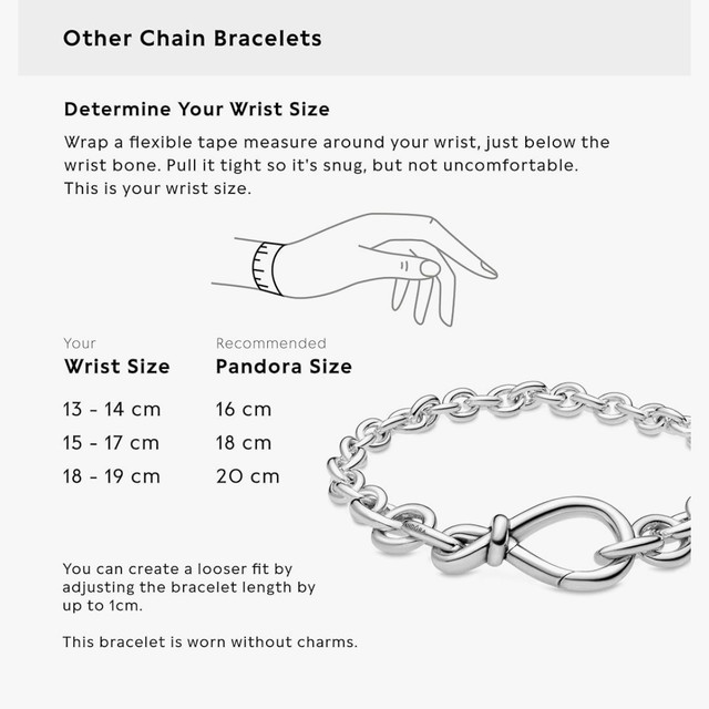 Authentic Pandora Chunky Infinity Knot Chain Bracelet in Jewellery & Watches in City of Toronto - Image 4
