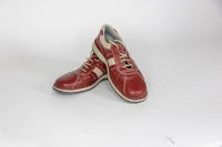 'Studio' Leather men's shoe red with white/cream accents sz 10.5