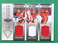 Hockey Card - Detroit Red Wings Triple Jersey Hockey Card