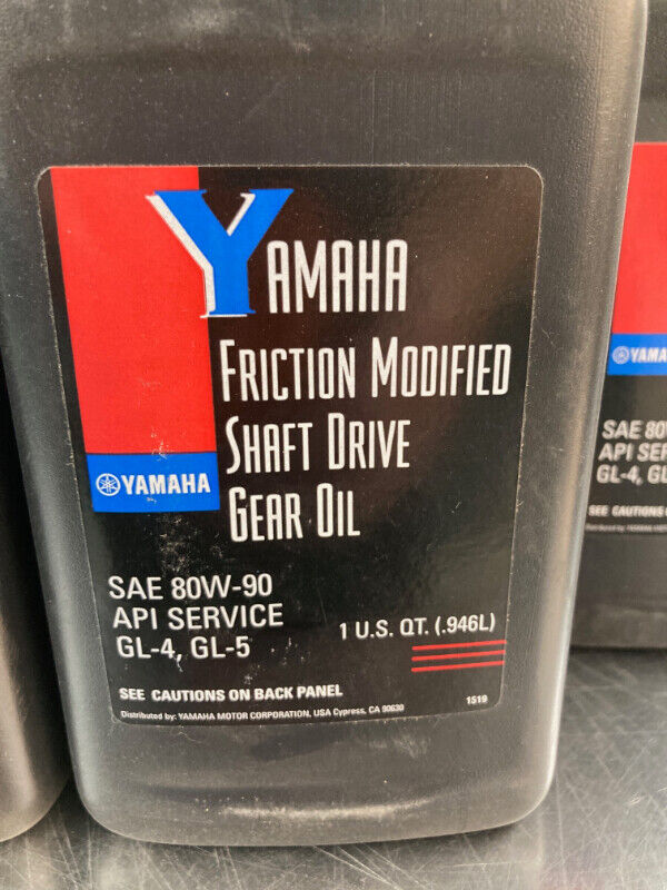 Yamaha Friction Modified Shaft Drive 1L 80W90 Gear Oil ATV Parts