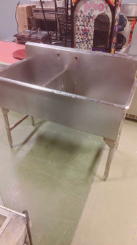 51" Commercial Double Sink 