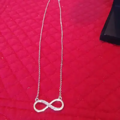 women's infinity made with Swarovski crystal necklace, View more