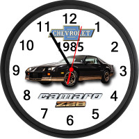 1985 Chevrolet Camaro Z28 (Black) Custom Wall Clock - New
