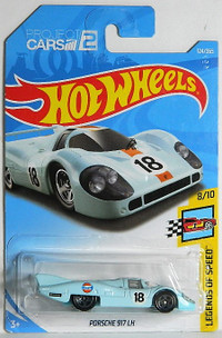 Hot Wheels Project Cars 2 1/64 Porsche 917 LH GULF Diecast Car