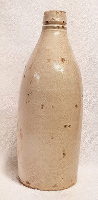 Antique Markham Pottery Early Clay Beer Bottle