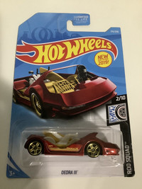 Hot wheels 2017 USA CARD EXCLUSIVE red Deora lll 3 rod squad