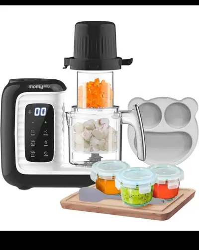 Brand new in box MOMYEASY Baby Food Maker, Multi Food Processor, Baby Food Steamer and Food Puree Bl...