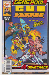 Marvel UK Comics - Gun Runner - Complete series of 6 with cards.
