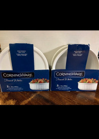 CorningWare French White 2pc 24oz/709 mL Round Dish W/ Cover