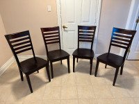 Elegant solid wood dining chairs