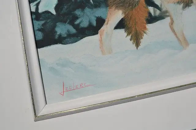 LARGE ROBERT LECLERC ACRILIC ON CANVAS MINT SIGNED in Arts & Collectibles in Gatineau - Image 5