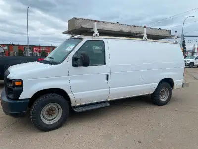 2009 FORD E350 CARGO VAN SUPERDUTY EXTENDED LOADED WITH RACKS