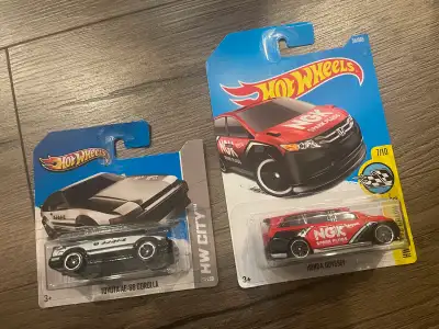 I'm offering a Hot Wheels Toyota AE-86 Corolla and Honda Odyssey. Both cars are in excellent conditi...