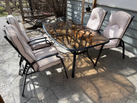 Patio table and furniture set 
