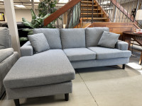 New sectional with reversible chaise