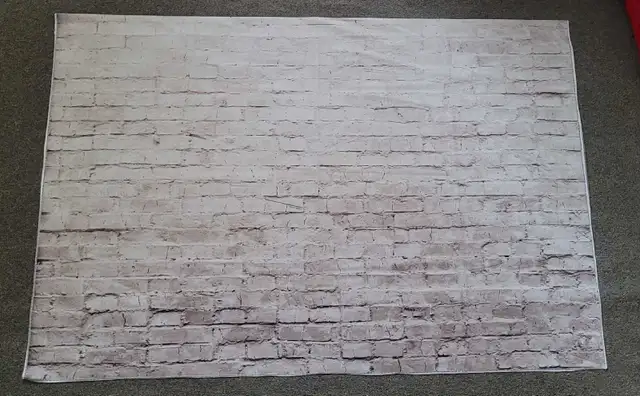 White Brick Backdrop in Hobbies & Crafts in Peterborough - Image 2