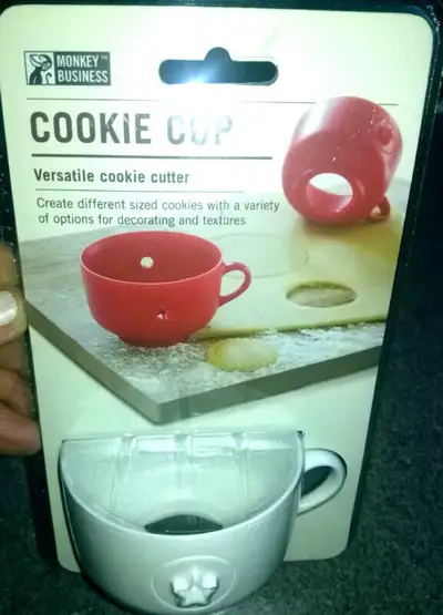 Red Bear and rocking horse $3 White multi cup cutter $5 Great for cookies, perogies, pasta New in pa...