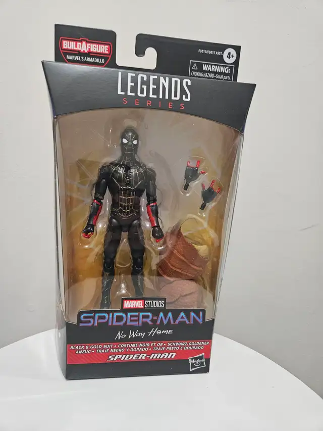 Marvel Legends No Way Home BAF Armadillo Black Gold Suit Spider-