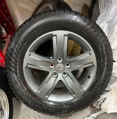 Nokian Hakkapeliitta studded tires on 2023 Honda Ridgeline OEM Rims. Used one season. Tires 245/60-1...
