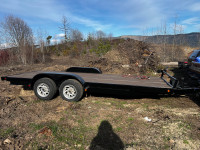 2003 18 foot double A flat bed trailer 