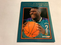 1992-93 FLEER BASKETBALL LARRY JOHNSON NBA ROOKIE OF THE YEAR #5