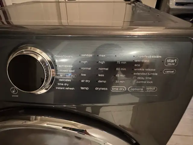 Electrolux electric dryer62863732445569121