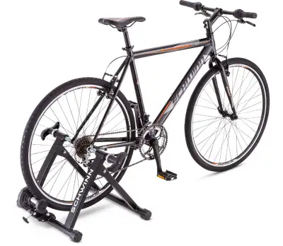Support d'entrainement pour vélos marque Schwinn convient pour les dimensions de roues de 26 a 28po...